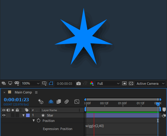 After Effects Position Wiggle Expression