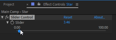 Using the Slider Control in After Effects