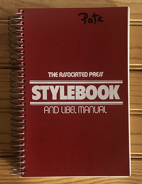 Photo of the 1998 “AP Stylebook and Libel Manual”