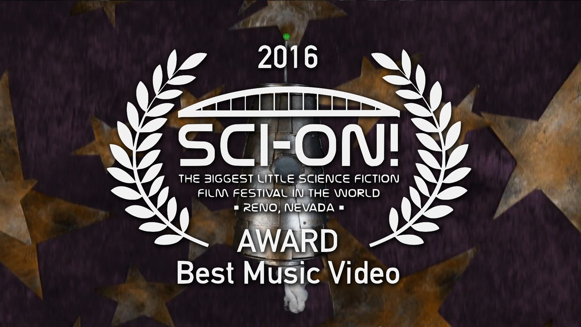 Sci-On Film Festival Laurels on Spaceship image from Atraxia’s Up Here Music Video