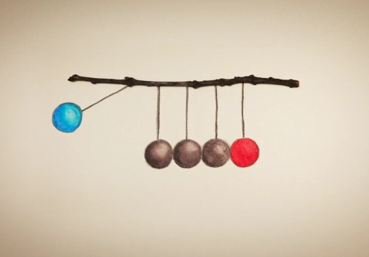 One frame from the finished animation