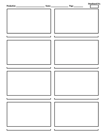 Vertical, 8-Panel Storyboard Template Thumbnail